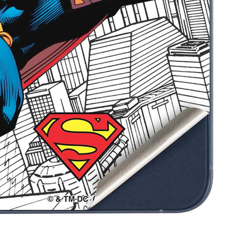 DC Comics Superman Super Speed Flying Over City Galaxy A35 5G Skin